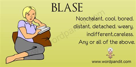 blazee|Blasé Definition & Meaning